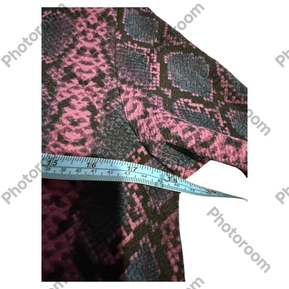 Snake Print Women's Small Mini Dress peach love Cali animal print, Y2K - Picture 4 of 12